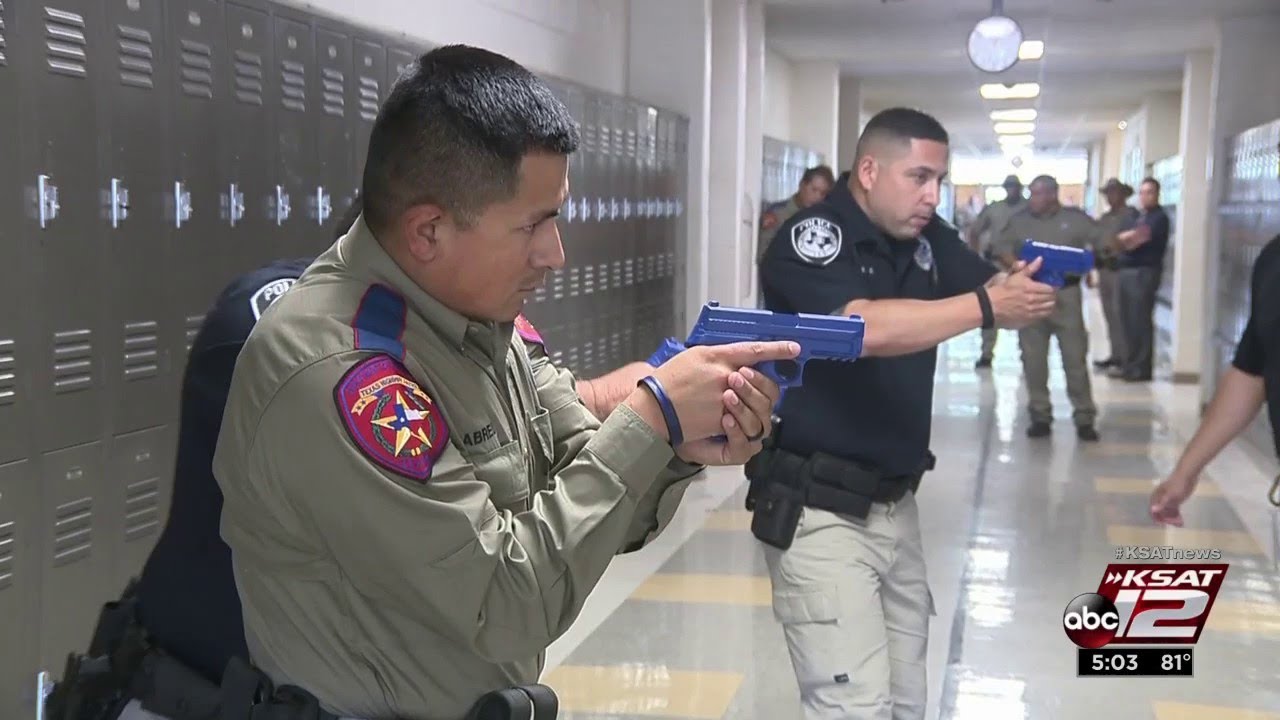 VIDEO: DPS, South San ISD police take part in active shooter response training