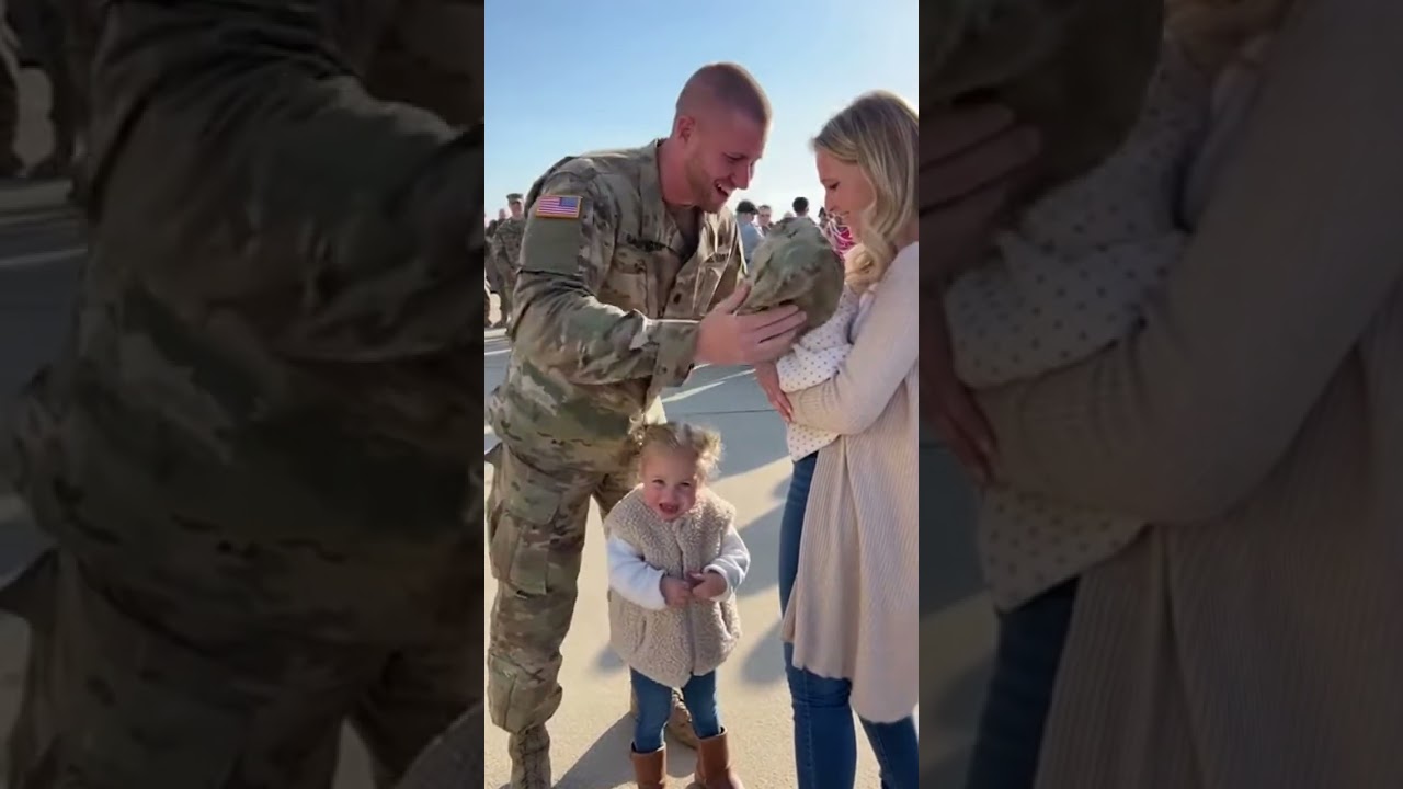 &ldquo;I Hate You Daddy!&rdquo; &ndash; Jealous Toddler Steals the Show at Military Homecoming 😂#MilitaryHomecoming