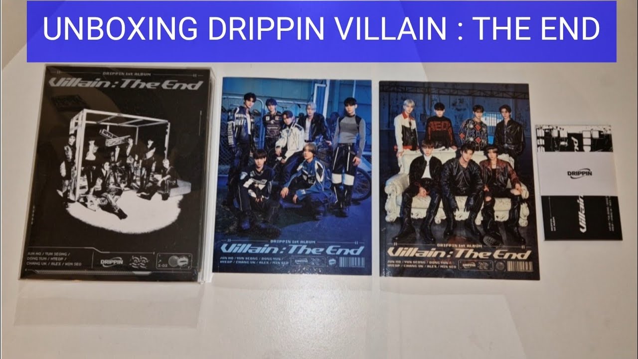 ~ Unboxing DRIPPIN - VILLAIN : THE END (Ver X, DX, Platform & Limited)~