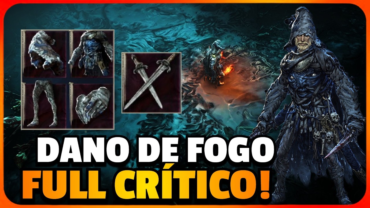 Build de ADAGAS de FOGO com FOCO em DANO CRÍTICO - No Rest For The Wicked