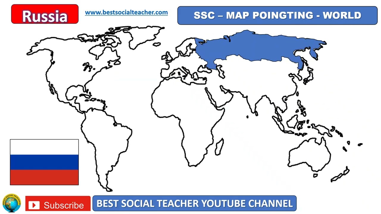 WORLD MAP POINTING SSC PUBLIC EXAMINATIONS