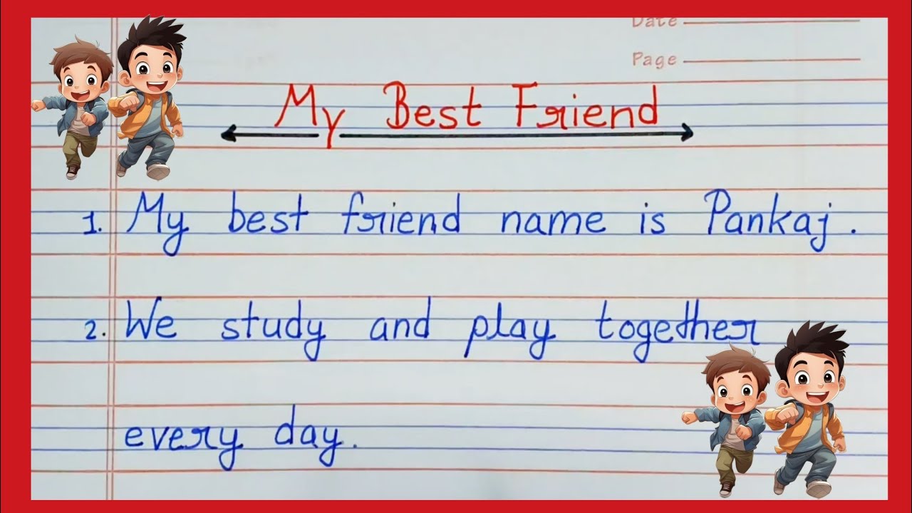 My Best Friend / My friend / mera dost / my Best friend pe 10 line essay / Dosti pe 10 line / #essay