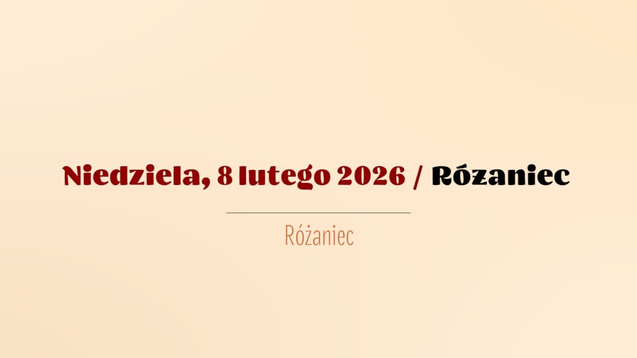 #Różaniec | 8 lutego 2026