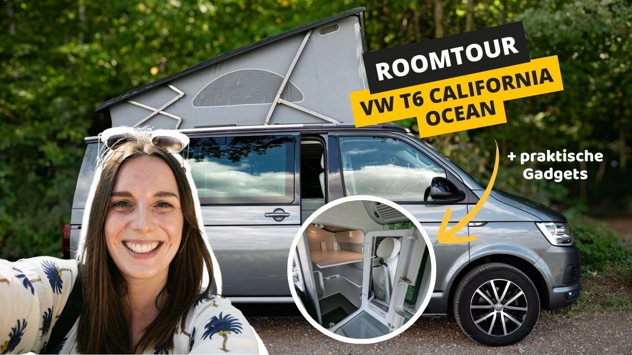 VW T6 California Ocean Roomtour - Wir zeigen alle Funktionen des Campervans & nützliche Gadgets