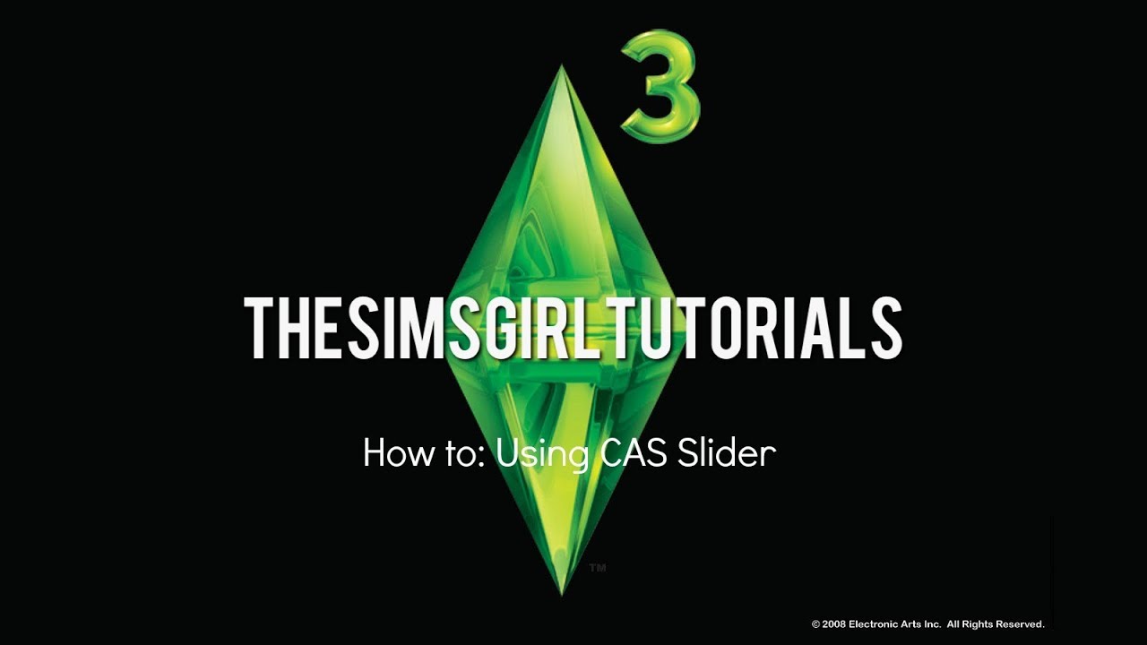 The Sims 3 Master Controller CAS Slider