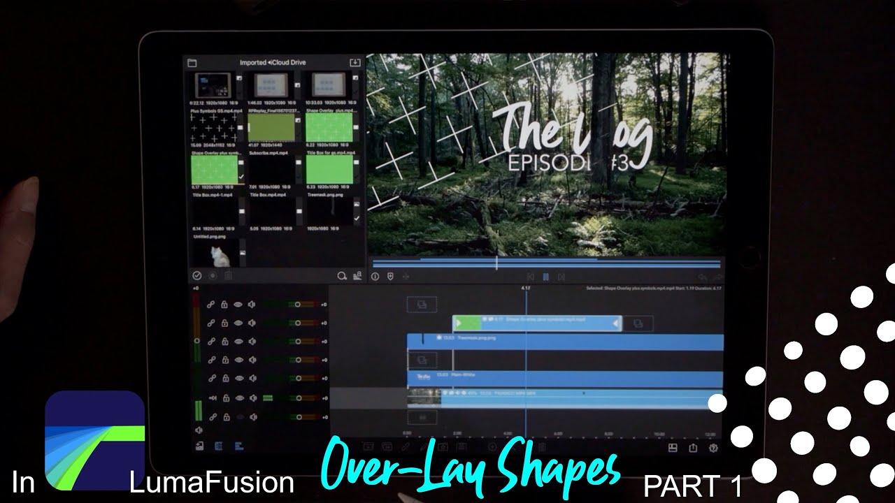 Overlay Shapes On Video In LumaFusion Tutorial