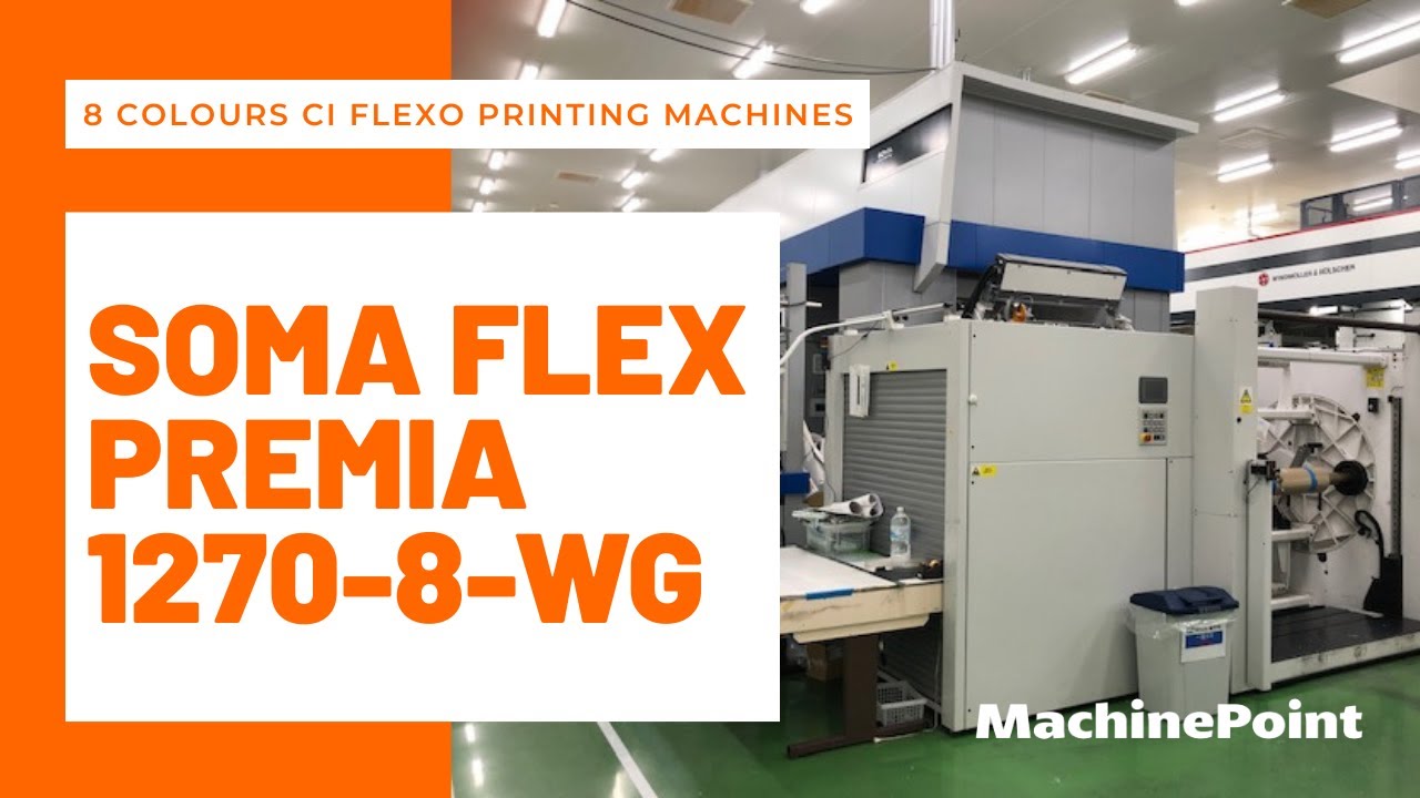 SOMA FLEX PREMIA 1270-8-WG 8 Colours CI Flexo Printing Machines | SOMA Machines