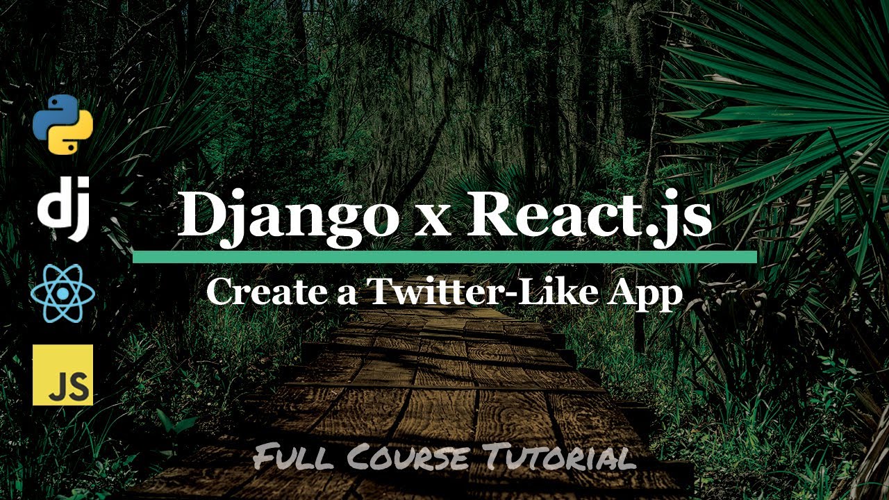 Create a Twitter-like App with Python Django JavaScript and React. Full TUTORIAL