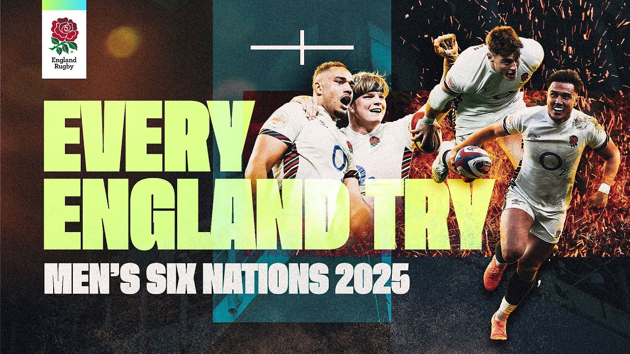 &ldquo;Through the eye of a needle&rdquo; 🪡 | Every England Try from the 2025 Men's Six Nations