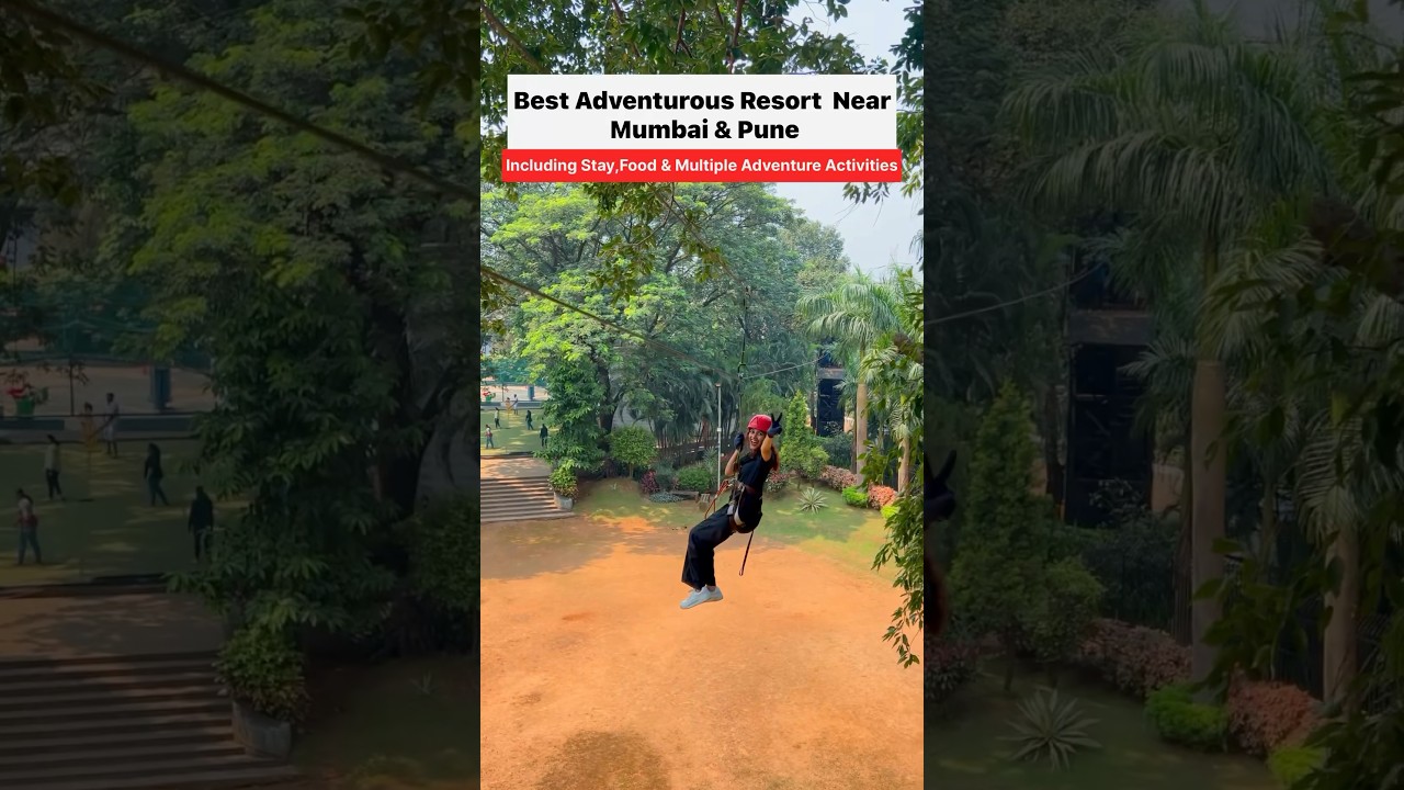 Best Adventurous Resort near Mumbai #shorts #viral #youtubeshorts
