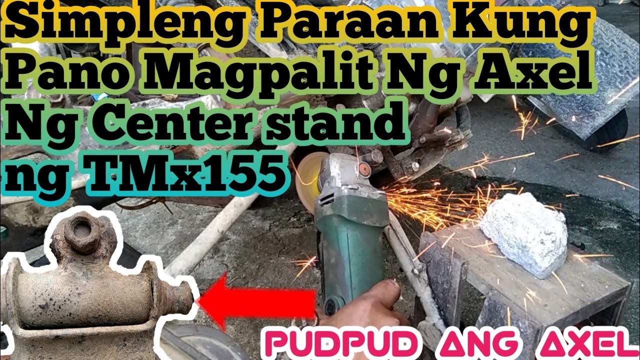 Paano magpalit ng center stand axel ng tmx155/How to change center Stand axel of tmx155/Ka brother