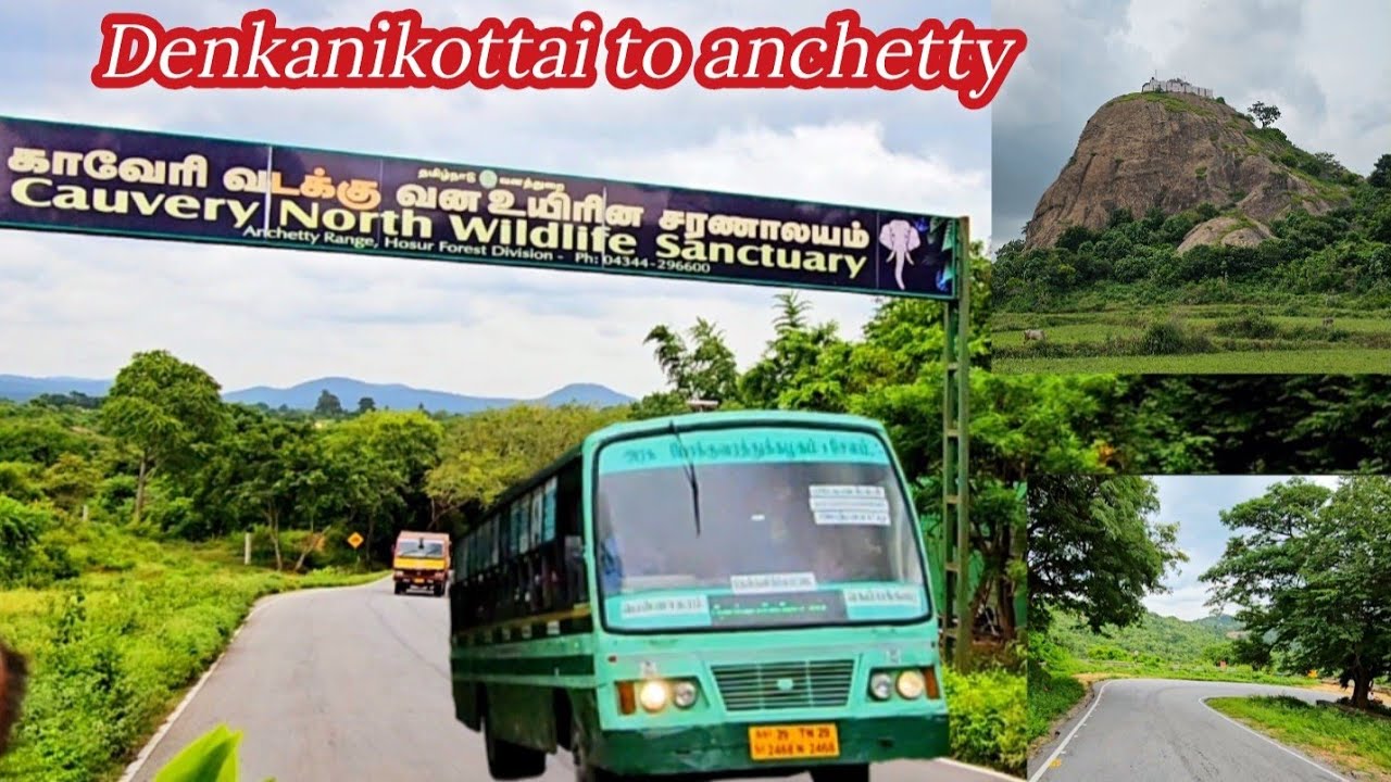 Hi friends denkanikottai to anchetty beautiful Road view 👌
