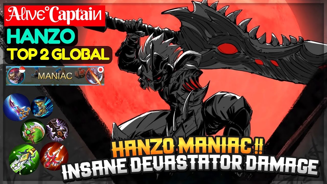 Hanzo Maniac !!, Hanzo Solo Top Lane [ Top 2 Global Hanzo ] Aℓινє°Captaiи Hanzo Mobile Legends