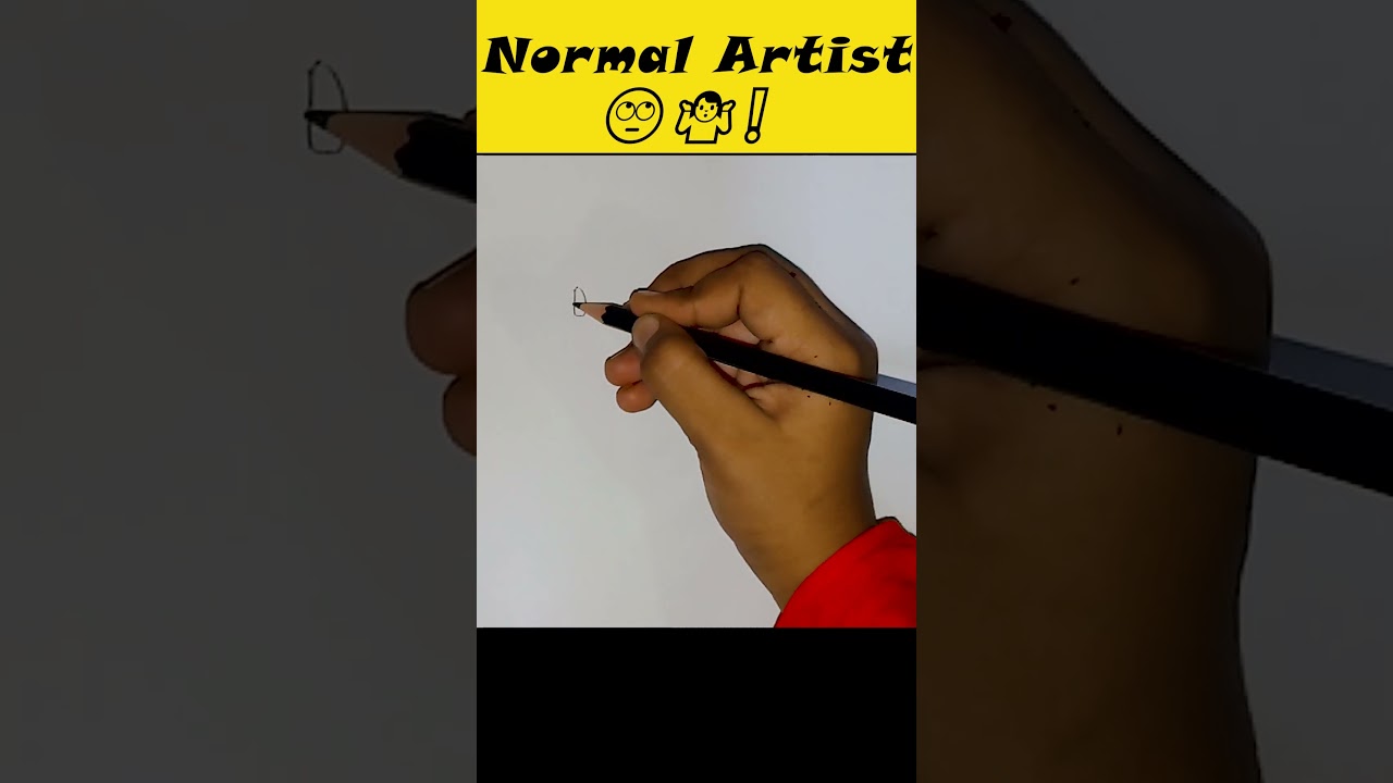 NormalArtist v/s Artist | Major Difference #art #artofhonor #ytshorts