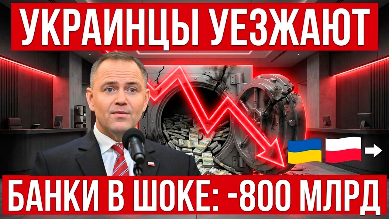 В Польше банковский шок! Демографический кризис и массовый выезд украинцев!