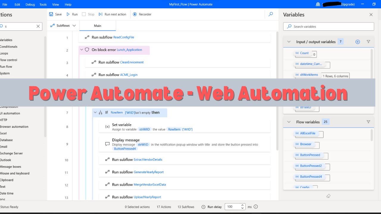 Web Automation - Power Automation