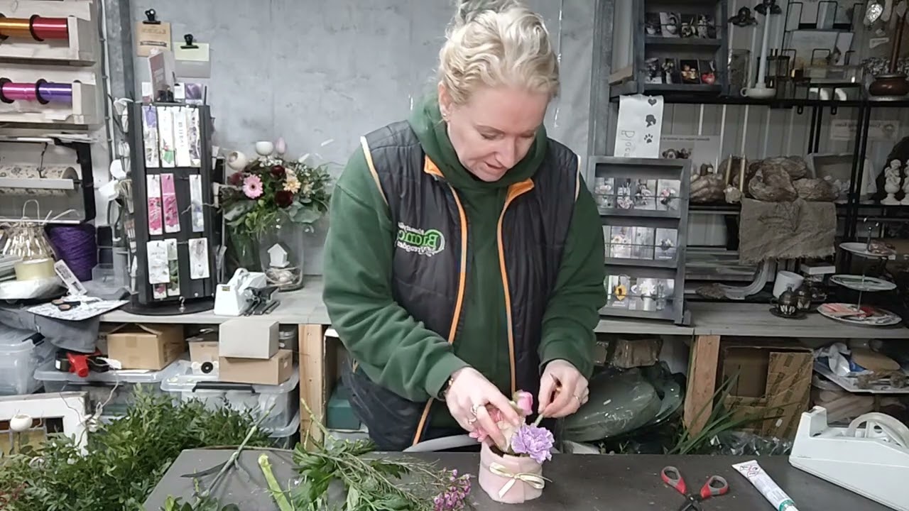 Mini bloementaart DIY bloemschikken