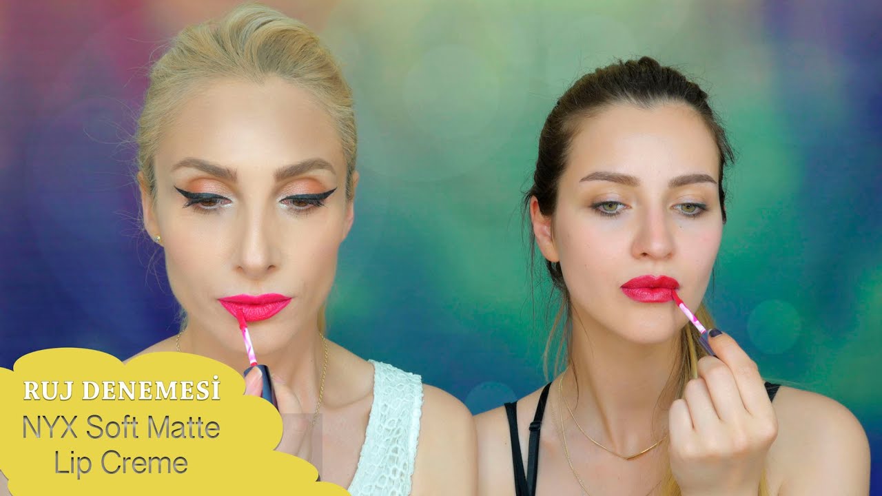 İrem Helvacıoğlu'yla Nyx Soft Creme Matte Ruj Ruleti