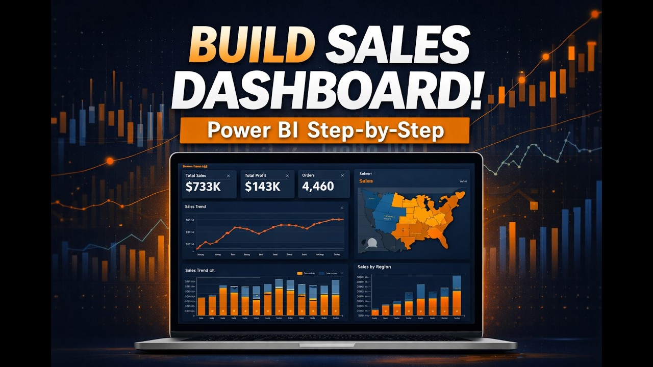 Creating an Interactive Sales Dashboard in Power BI | Retail Superstore Project