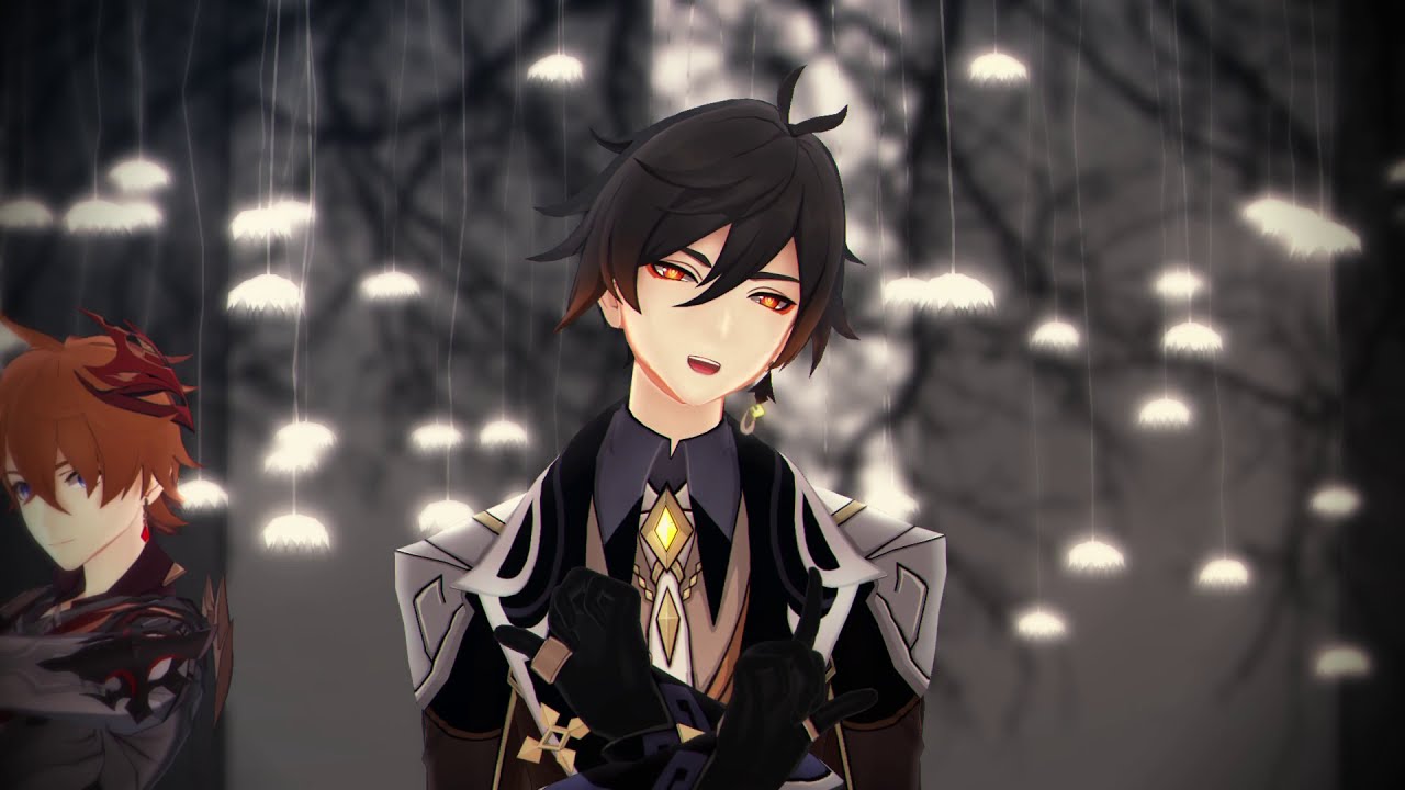 【原神MMD　MMD Genshin Impact】 jewel - Aether,Childe,Zhongli　空・タルタリヤ・鍾離