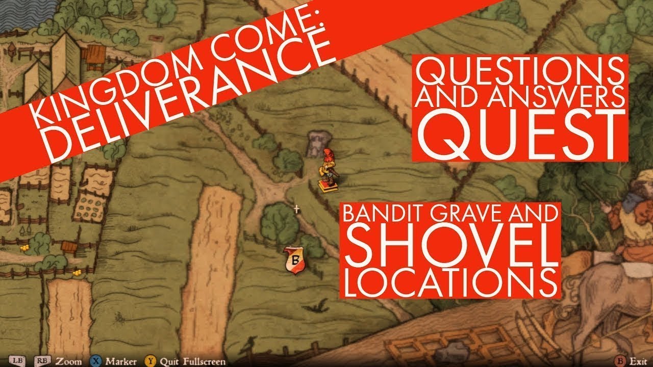 Bandit grave location and where you can find a spade - Questions and answers guest