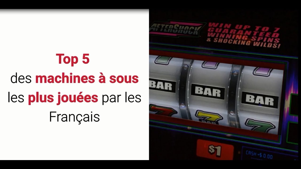TOP 5 des machines a sous preferees des francais !!!