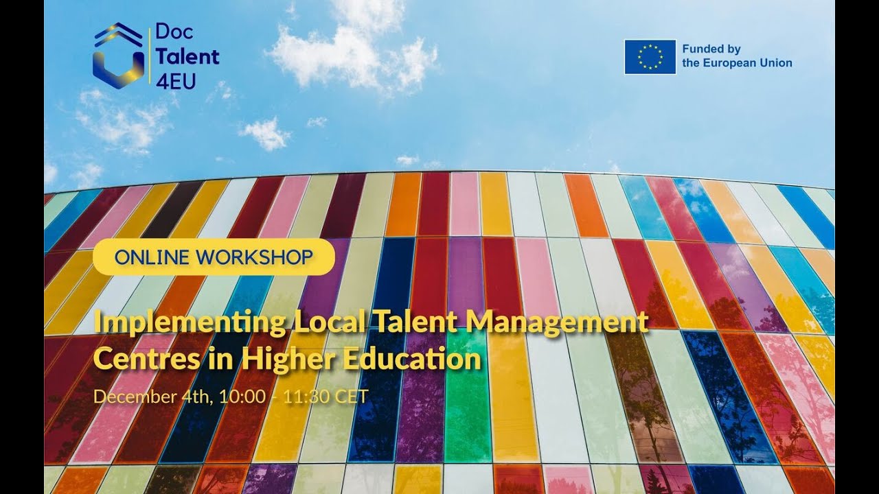 Workshop: Implementing Local Talent Management Centres in Higher Education