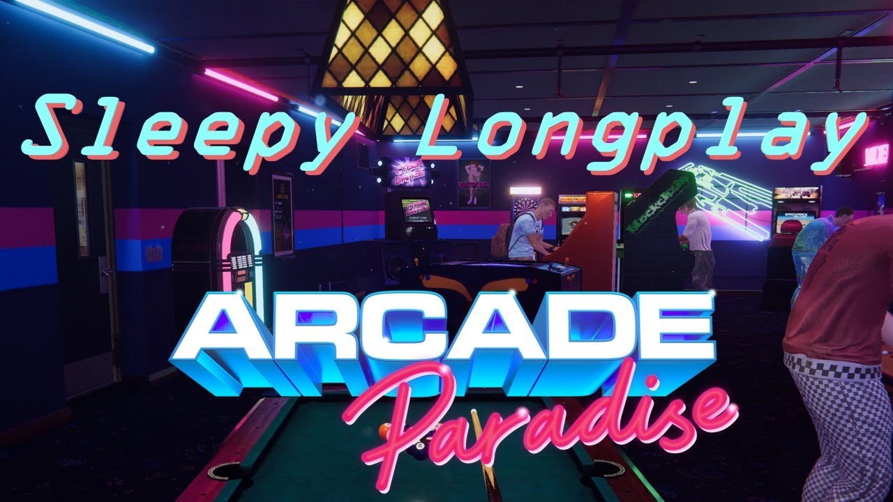 Sleepy Arcade Paradise Longplay 🕹 Chill Laundromat Sim 🧺 Building a Secret Arcade (No Commentary 🙊)