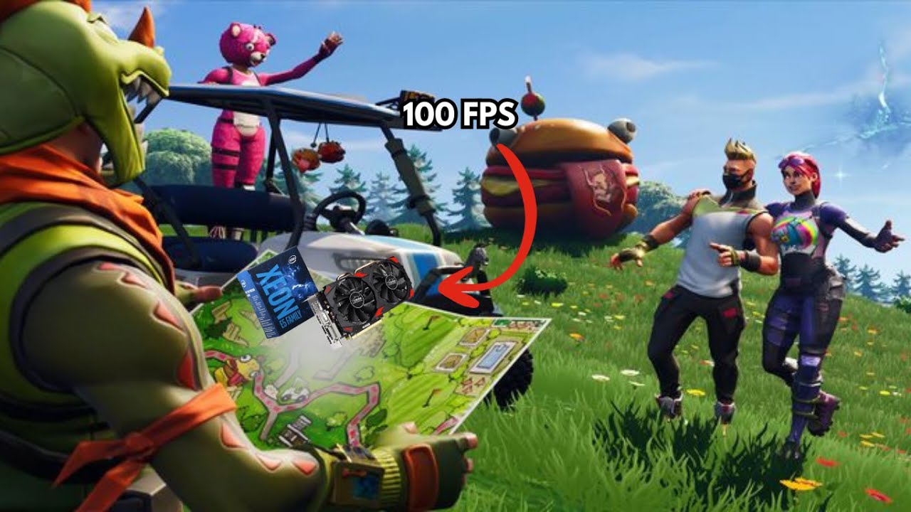 FORTINITE no XEON 2650 V4 + RX 580 - NukAth