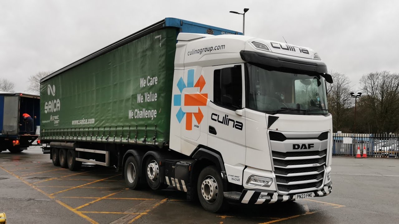 Prima zi de  munca cu DAF XG 2023 pe PRELATA