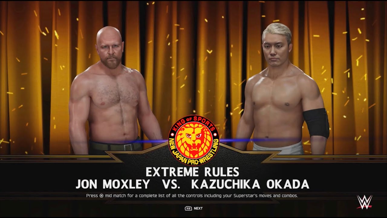 WWE 2K25 JOHN MOXLEY VS KAZUCHIKA OKADA