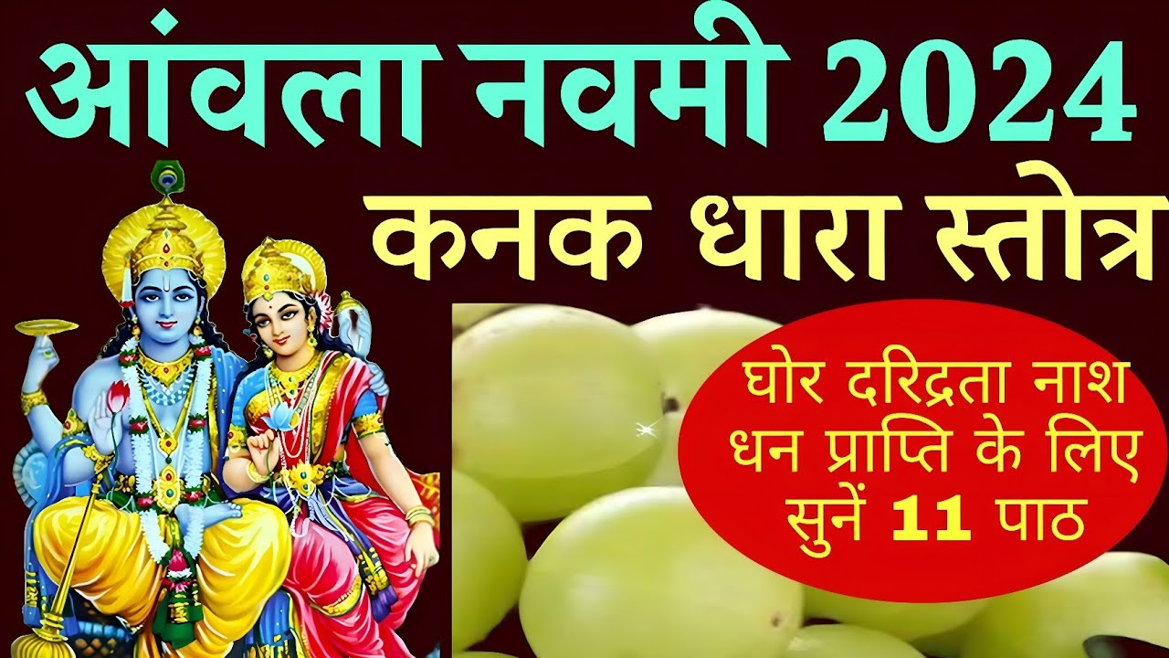 आंवला नवमी 2024| Kanakdhara Stotra| घोर दरिद्रता नाश धन प्राप्ति के लिए सुनें श्री कनकधारा स्तोत्र