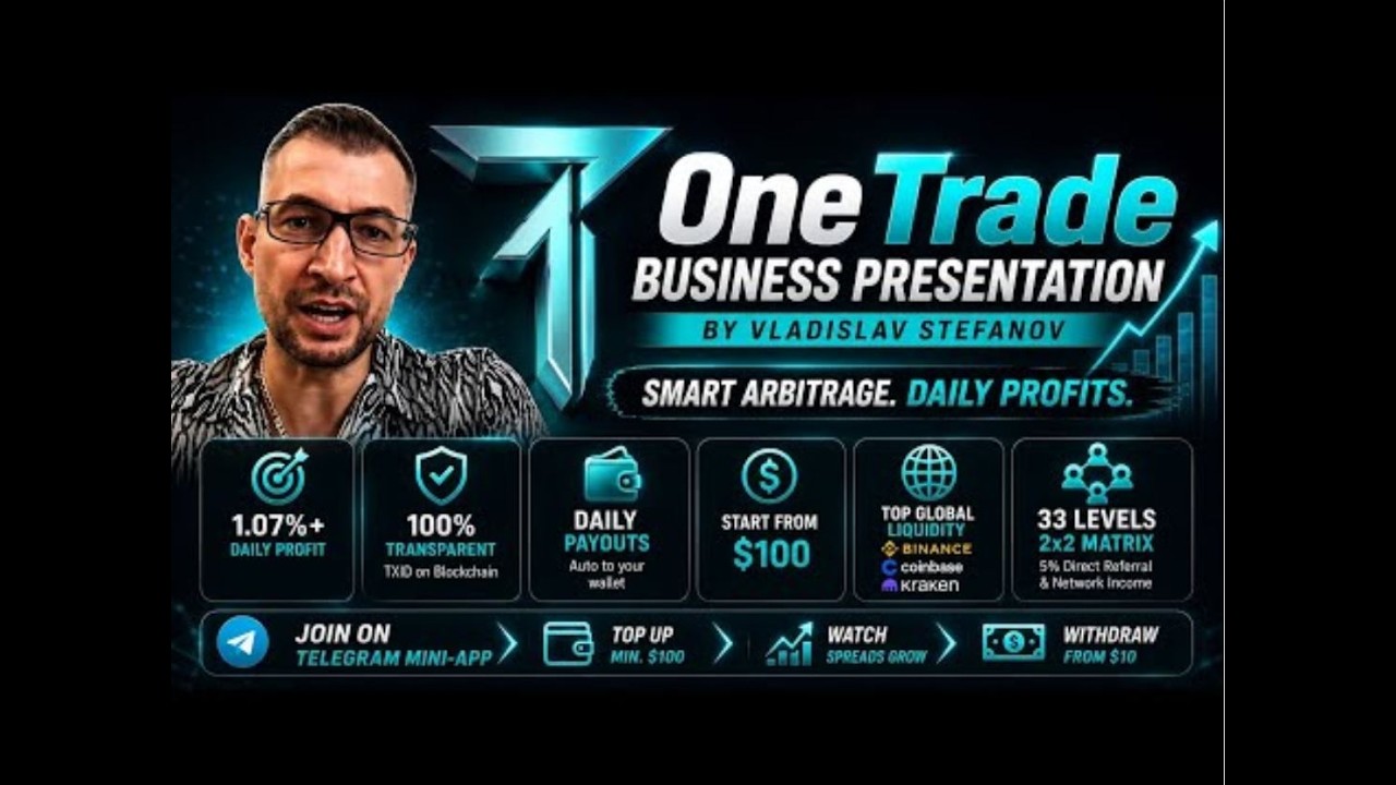 OneTrade Business Presentation By Vladislav Stefanov -  Complete Compensation Plan #OneTrade