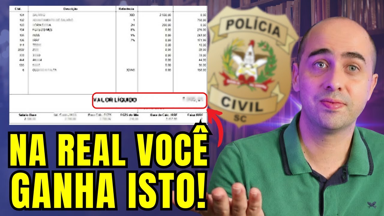 Concurso PCSC: a realidade do contracheque!