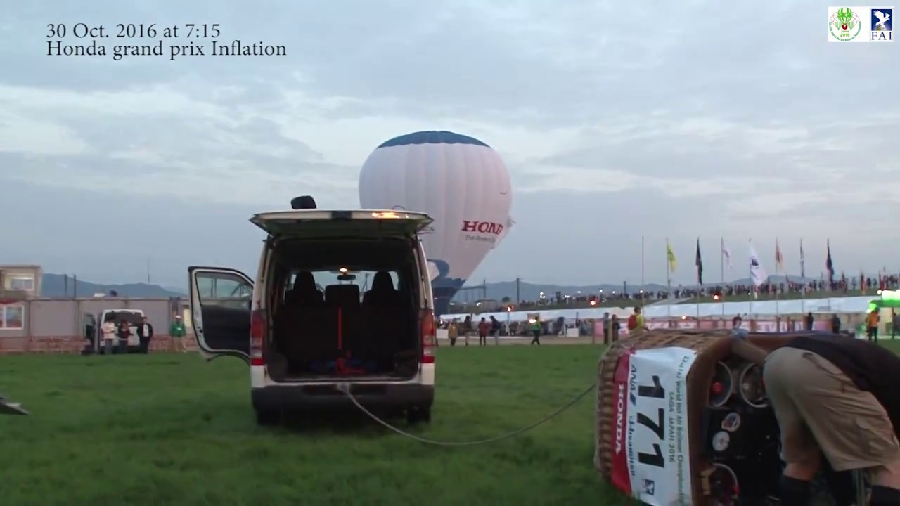 2016 - 22nd FAI World Hot Air Balloon Championship 2016.10.30AM Honda Grand prix Inflation