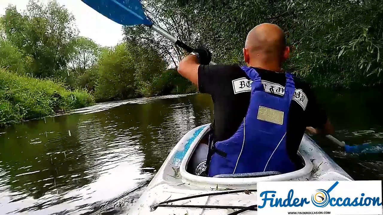 Kayaking on river Bobr in Poland