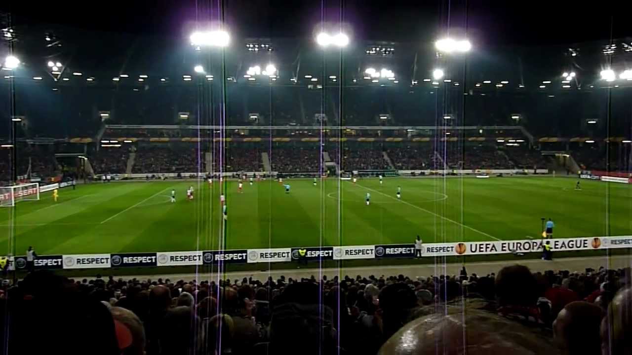 Hannover 96-Atletico Madrid Niedersachsenstadion 05.04.2012 Tor Diouf & 96 Walzer