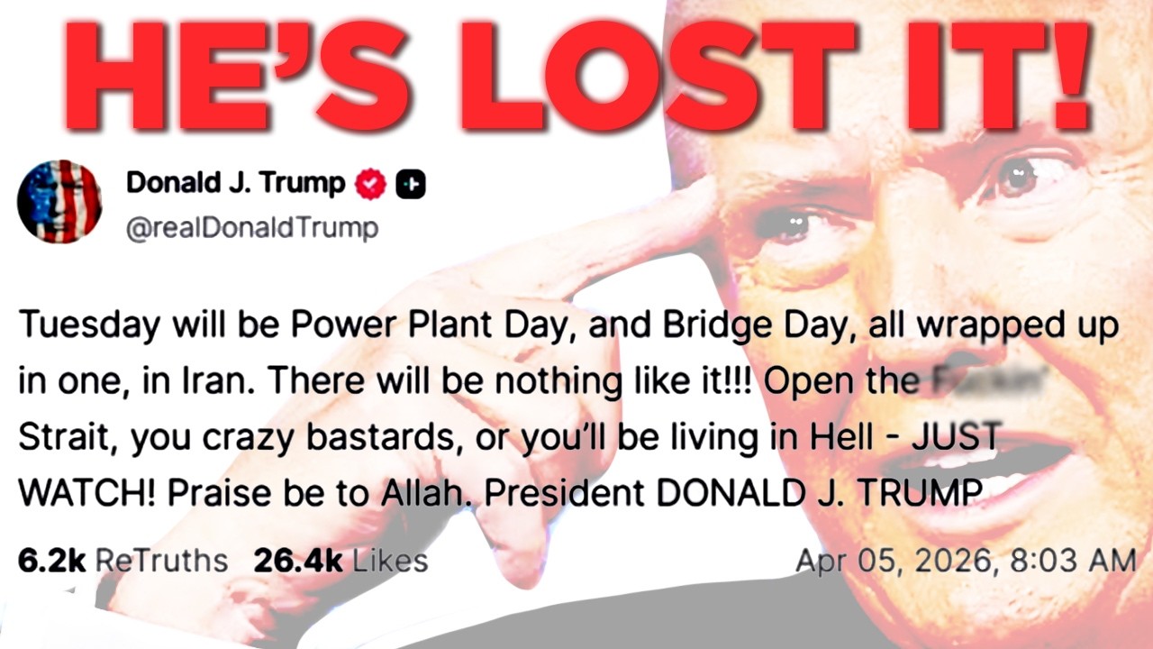Trump's Insane Iran War Truth Social Post