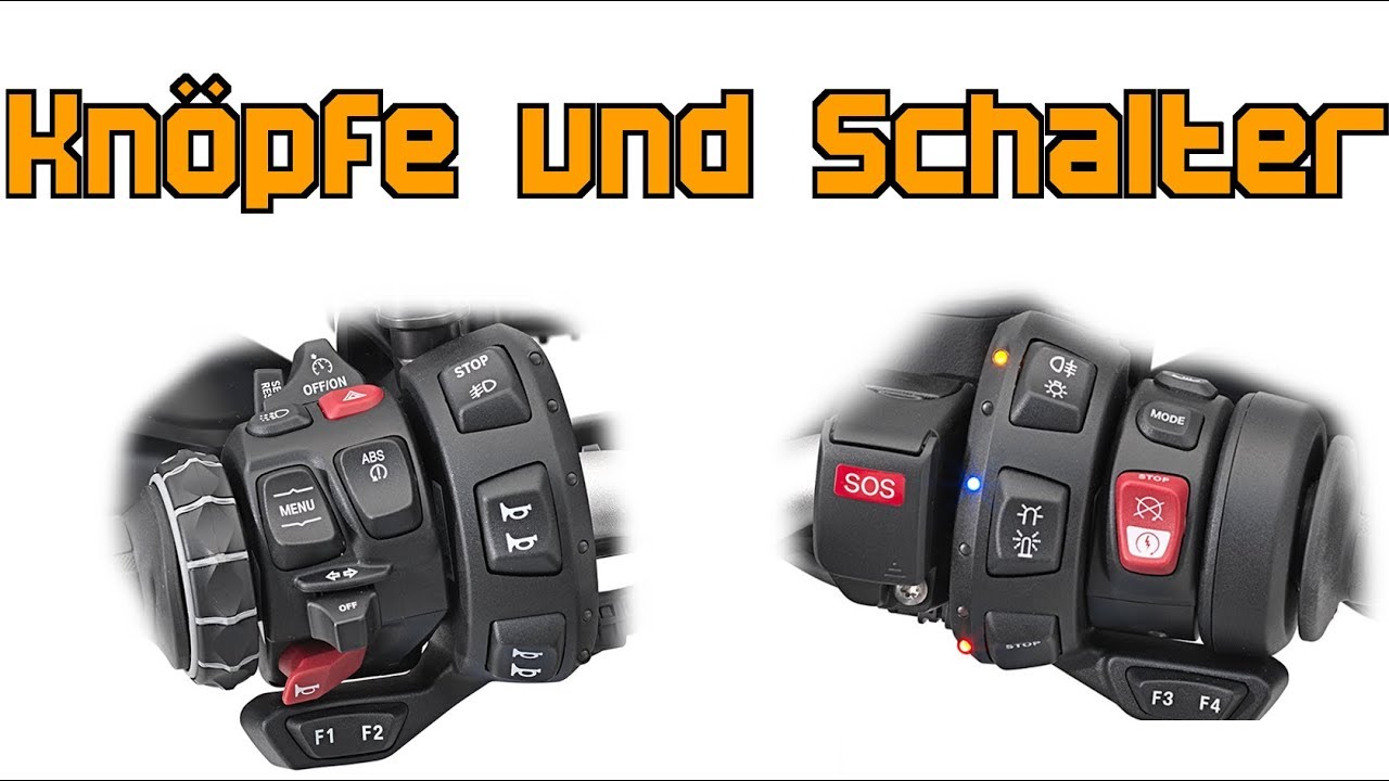 Motorrad KNÖPFE UND SCHALTER erklärt ! |  Was bedeuten die ganzen Knöpfe am Motorrad | MotoVlog