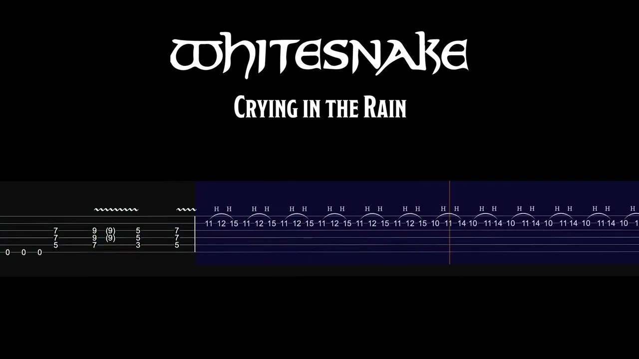 Crying in the Rain &ndash; Whitesnake | Full Song Play-Along Guitar Tab