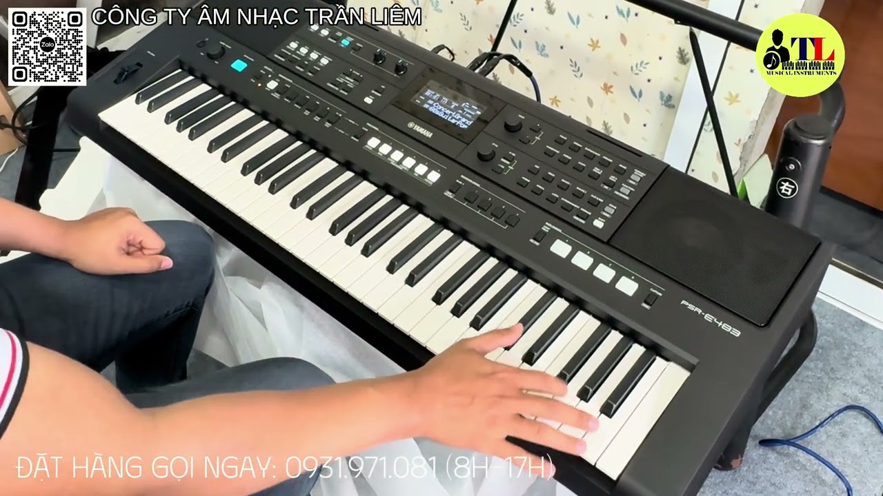 Team Trần Liêm Khui thùng đàn Organ Yamaha PSR E483 New về Đồng Tháp với anh Phương 