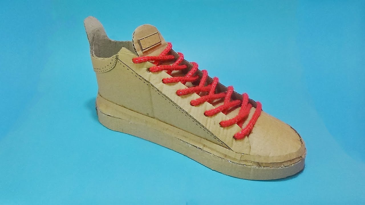 Cara membuat sepatu dari kardus bekas | DIY Cardboard Shoes