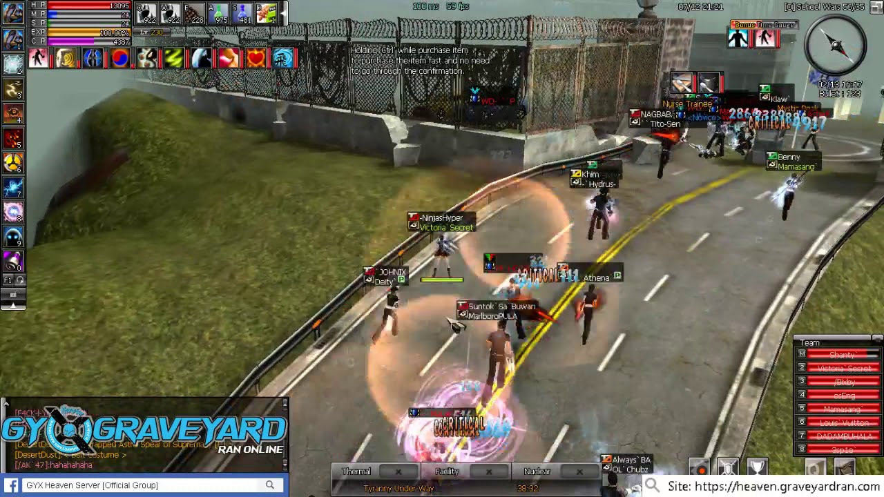 GYX RAN 9PM TW TOP KILL DEX GUNNER