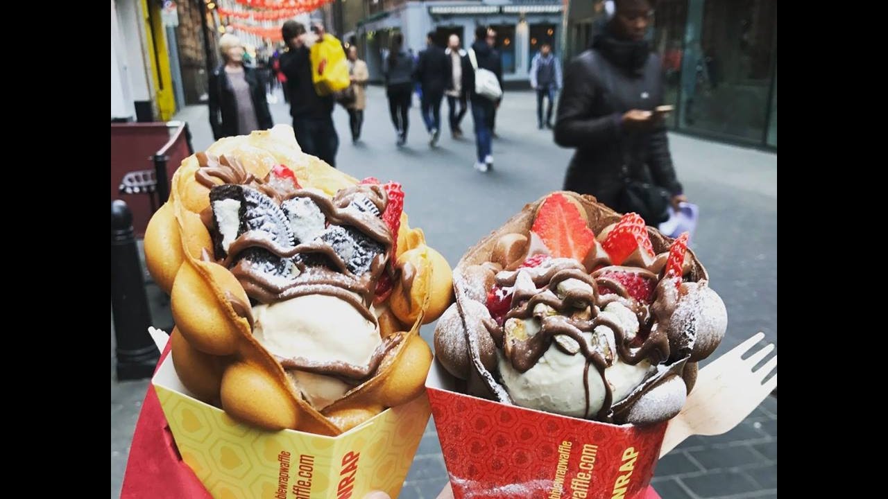 The Best Looking Instagram Dessert- Bubblewrap Waffle, Chinatown, London