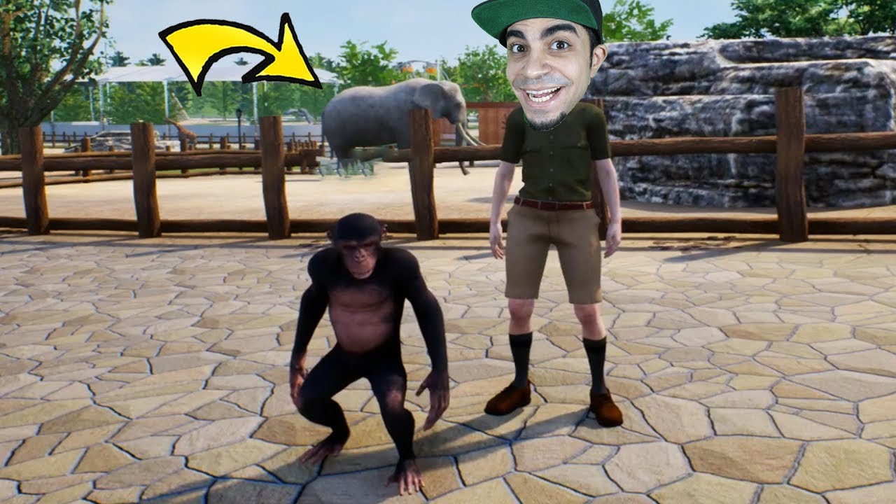 حديقة الحيوان المضحكة مع قردي الجميل Zookeeper Simulator !! 🐘😆