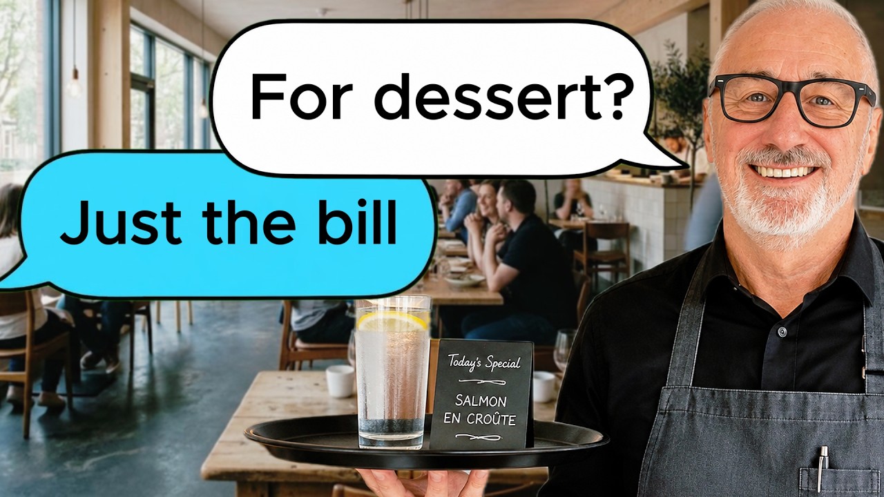 ENGLISH (Restaurant) CONVERSATION Listening / speaking  practise