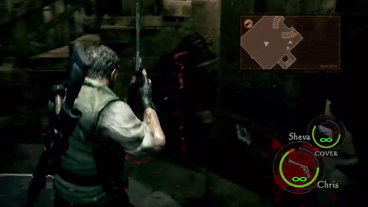 Resident Evil 5 magnum only Chris challenge part 4