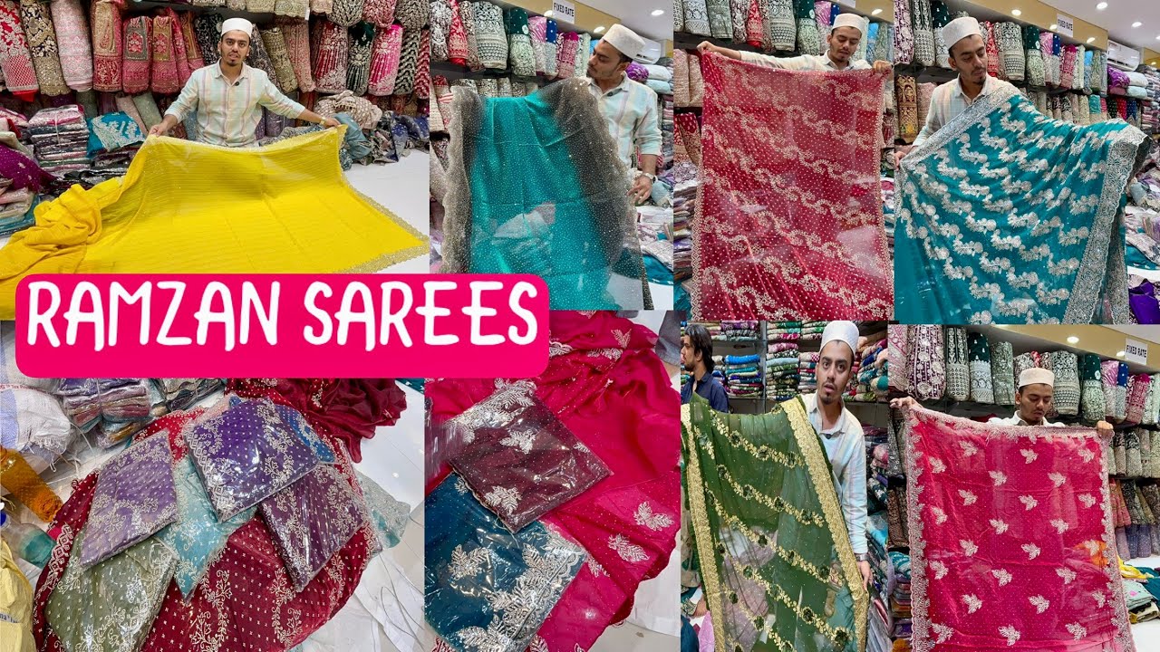 Hyderabad Famous 😱Ameena textiles🛍️Toli Chowki ✨Ramzan special Dhamaka offer😱Sarees🛍️#viralvideo 🔥🔥