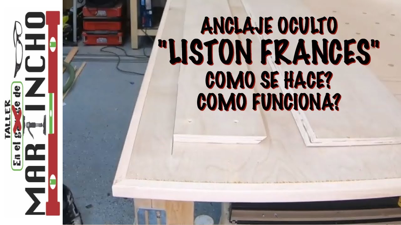 Anclaje Oculto Conocido Como LISTON FRANCES ó FRENCH CLEAT