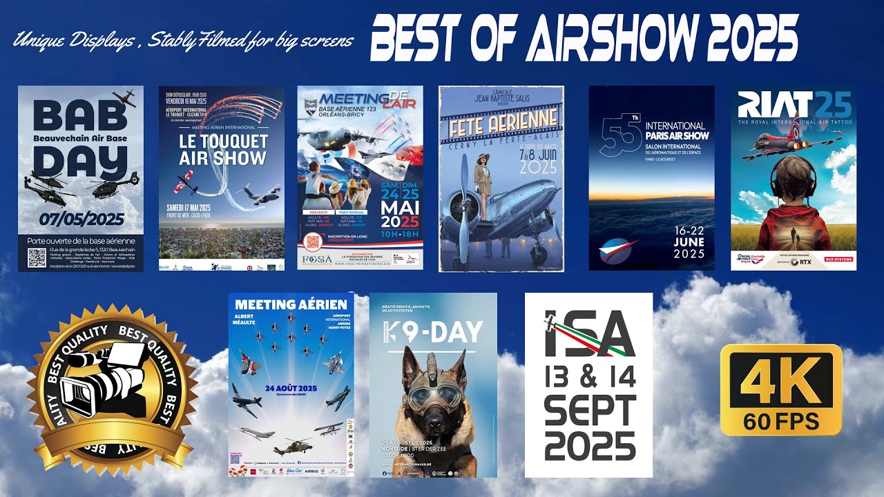 The Best  Airshow Displays  of 2025 in 4K